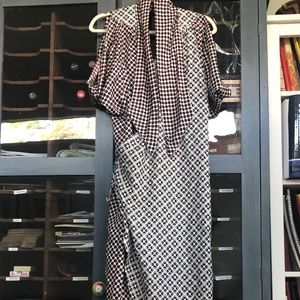 Anthropology Raoul polka dot wrap dress